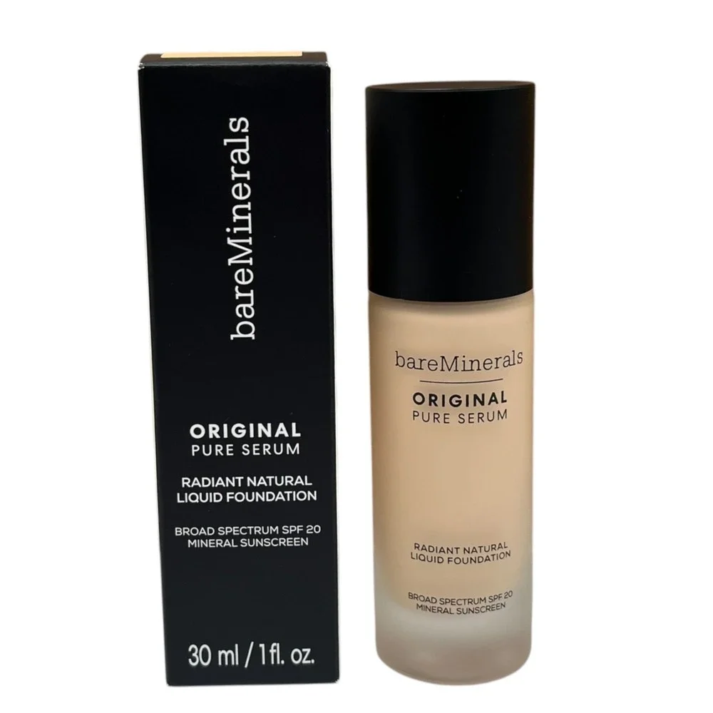 bareMinerals Pure Serum Spf 20 Sunscreen Foundation Fair Warm 1 (EXP 03/26)